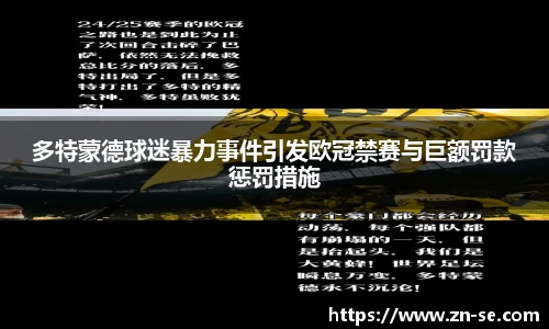 多特蒙德球迷暴力事件引发欧冠禁赛与巨额罚款惩罚措施